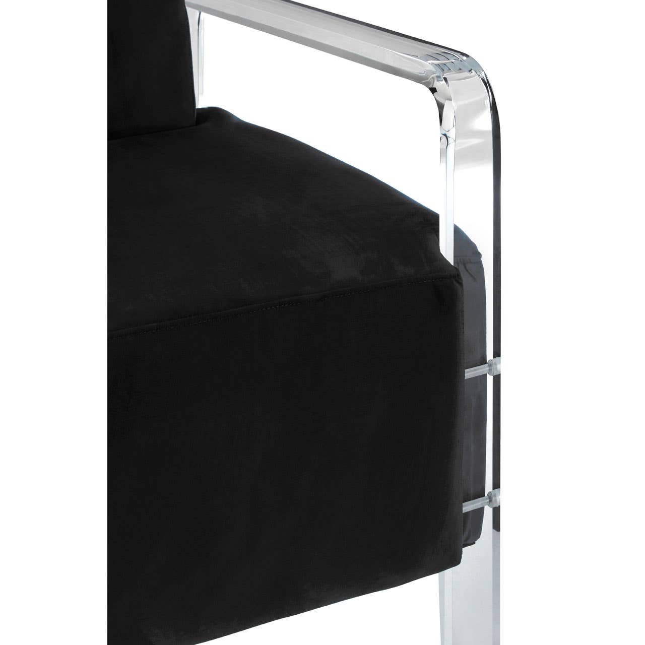 Laurence Black Velvet Chair Laurence Black Velvet Chair