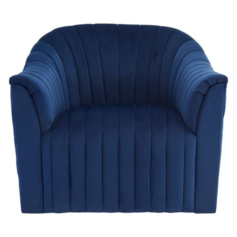 Liapel Deep Blue Velvet Armchair