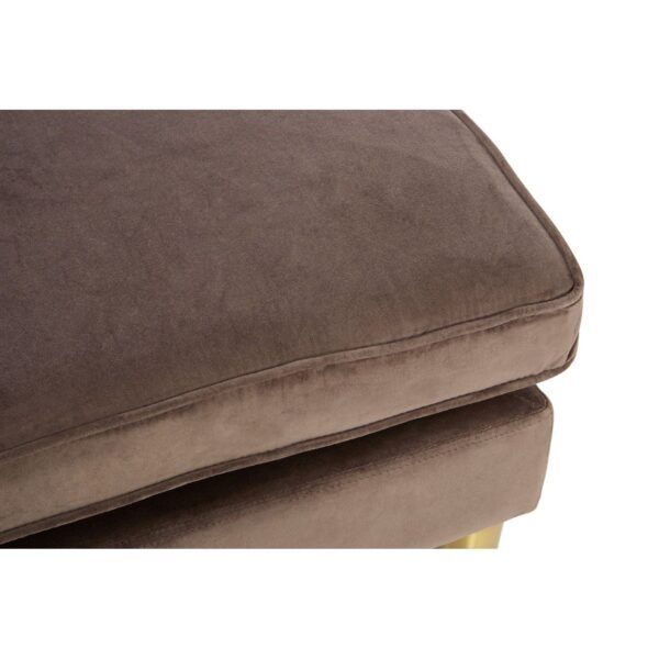 Uxor Grey Velvet / Left Arm Chaise Longue - Image 7