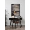 Olv Foundry Brown Faux Leather / Iron Chair - Image 5