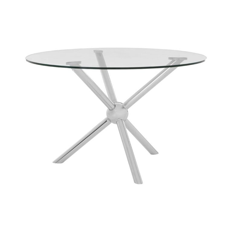 Eaia Round / Silver Dining Table