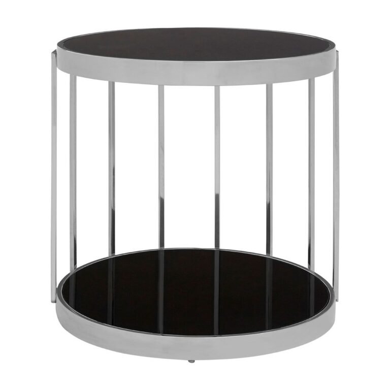 Eaia Silver Cage Design Side Table