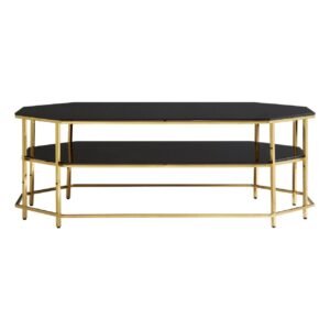 Arelle Black Tempered Glass Coffee Table