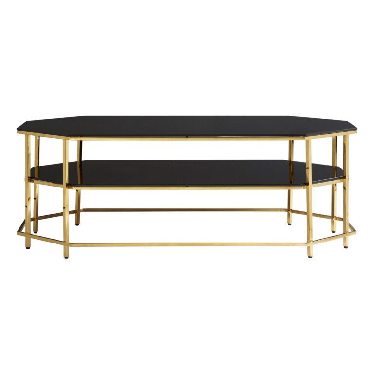 Arelle Black Tempered Glass Coffee Table