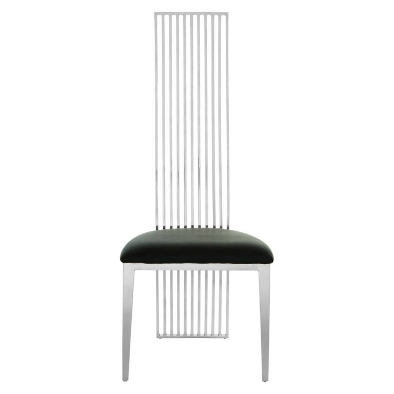 Liziere Silver Finish Dining Chair