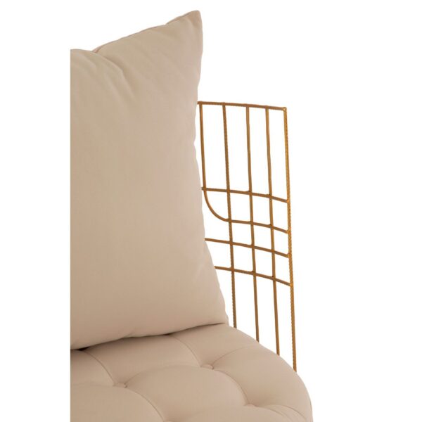 Elvetham Gold Finish Chair With Cushion - Image 5