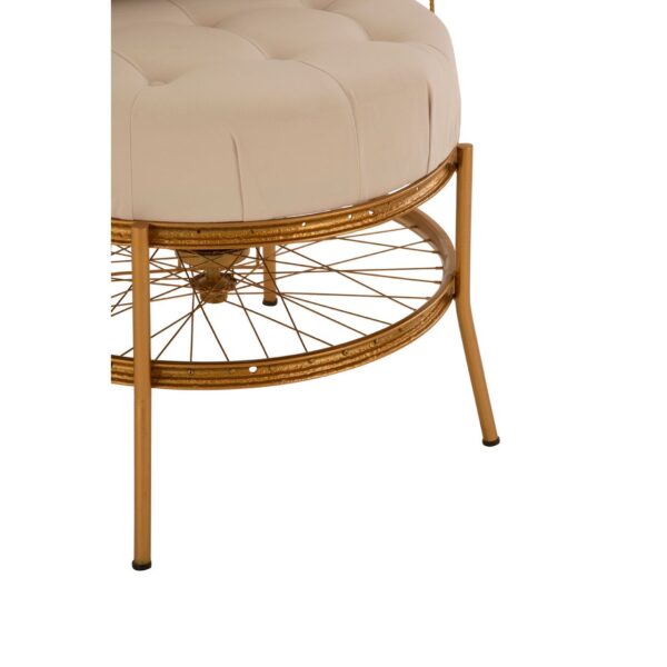 Elvetham Gold Finish Chair With Cushion - Image 6