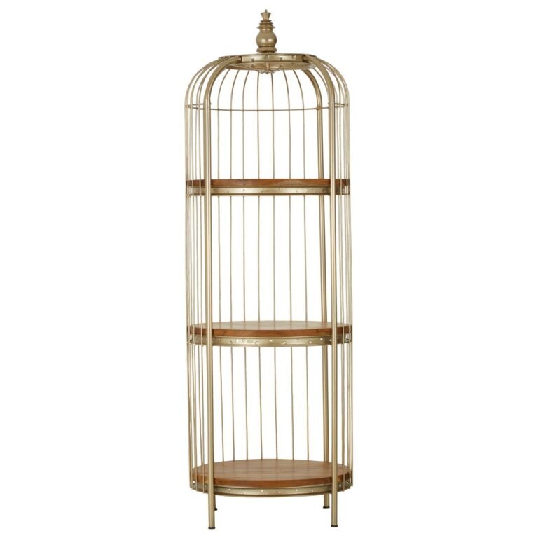 Elvetham 3 Tier Champagne Gold Birdcage Unit