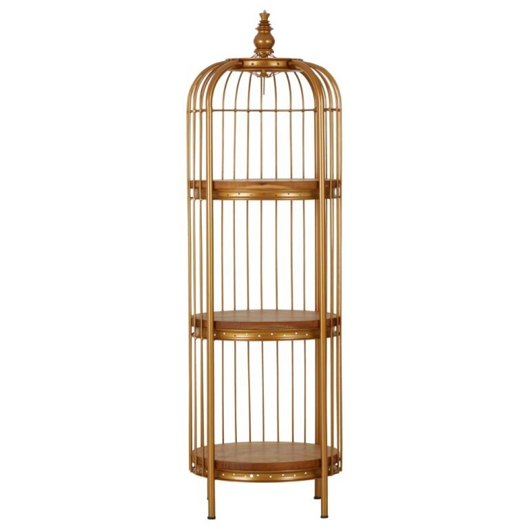 Elvetham Small Gold Finish Birdcage Unit