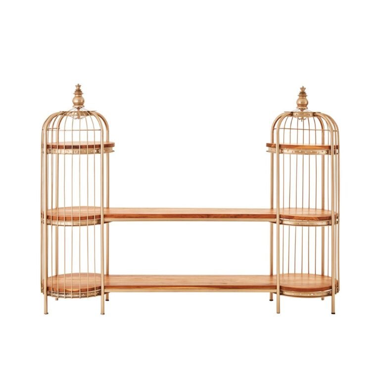 Elvetham Champagne Gold Finish Birdcage Unit