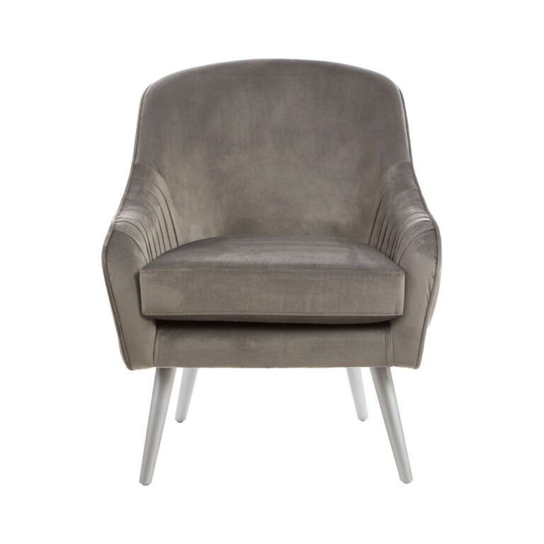 Uxor Grey Velvet Chair