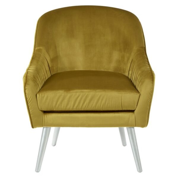 Uxor Mustard Velvet Armchair