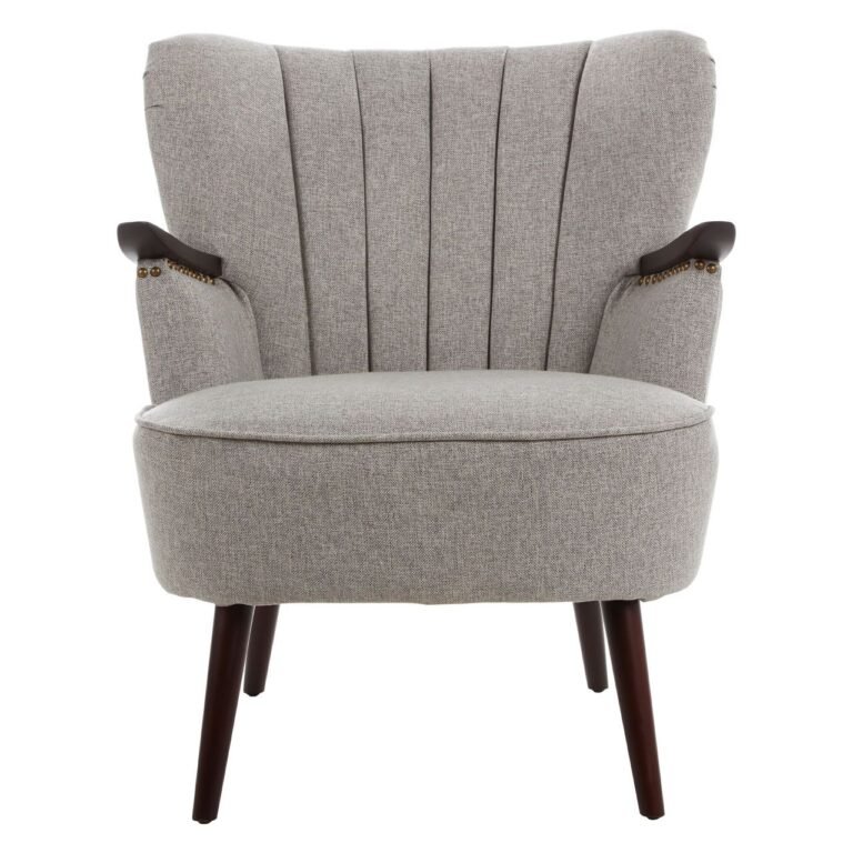 Kie Taupe Fabric Armchair