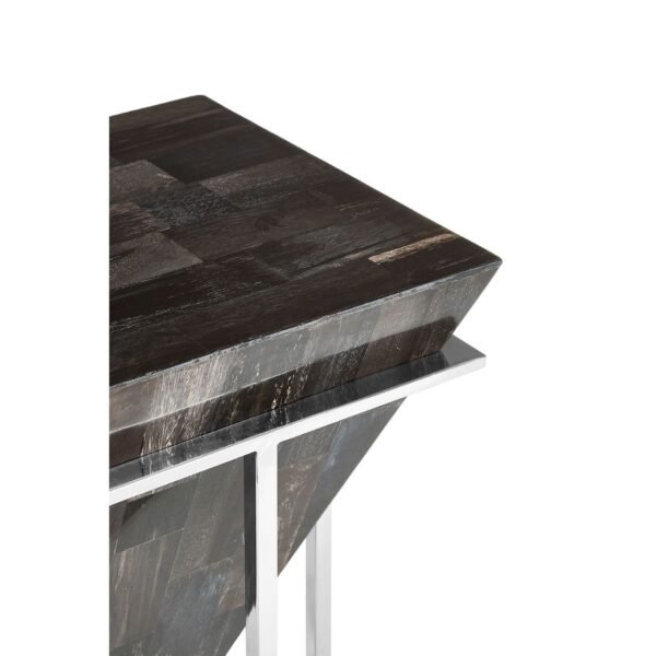 Guise Small Dark Petrified Wood Side Table - Image 5