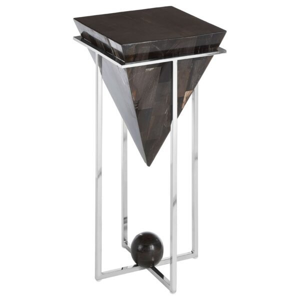 Guise Large Dark Petrified Wood Side Table - Image 2