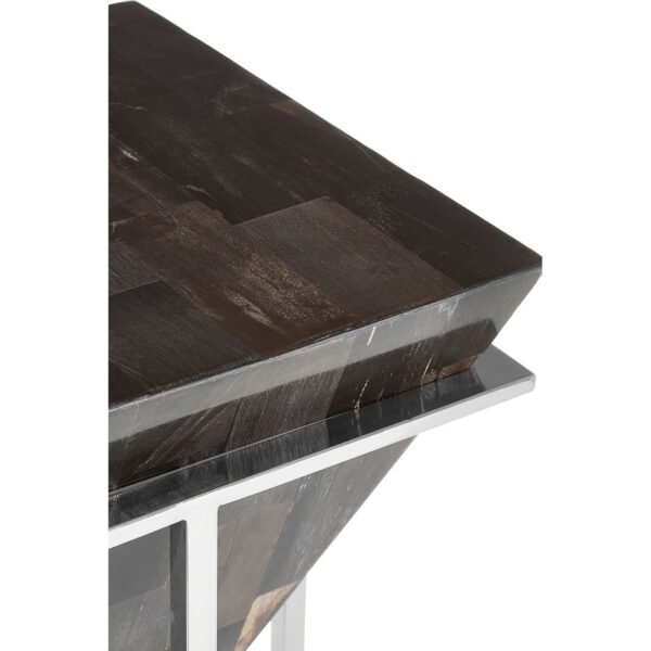 Guise Large Dark Petrified Wood Side Table - Image 5