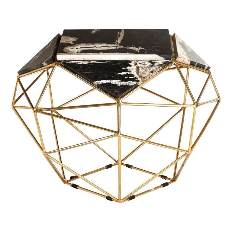 Guise Dark Petrified Wood Side Table
