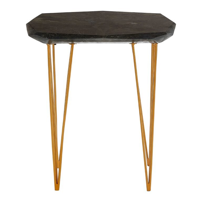 Guise Small / Black Marble Top Side Table