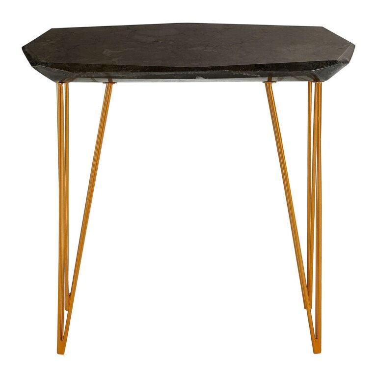 Guise Large / Black Marble Top Side Table