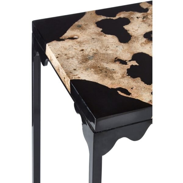 Guise Cheese Stone/Black Resin Side Table - Image 3