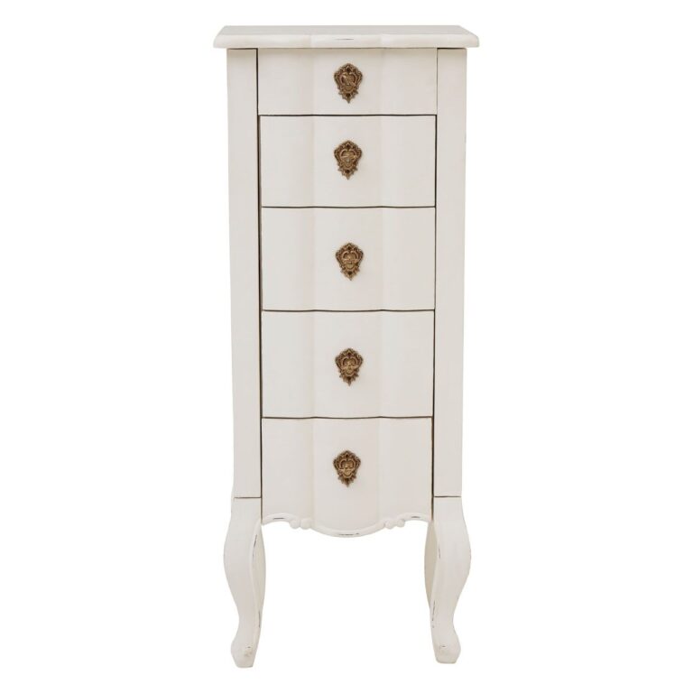 Huxley 5 Drawer Small Chest White