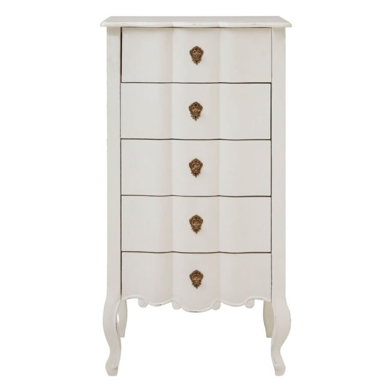Huxley 5 Drawer White Chest