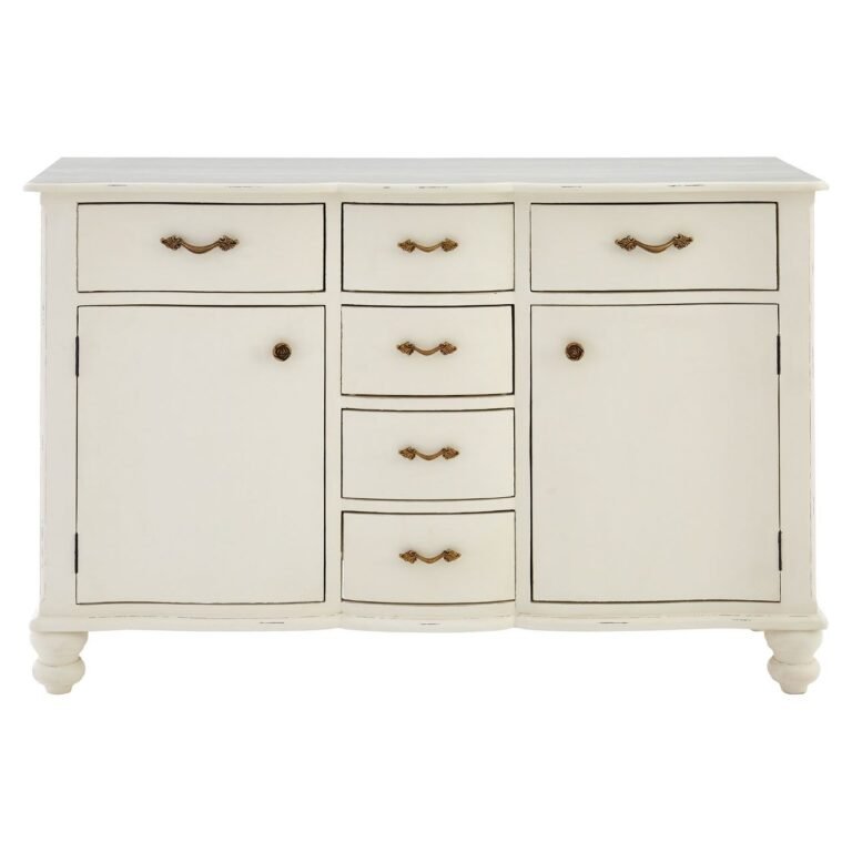 Huxley 6 Drawer White Sideboard