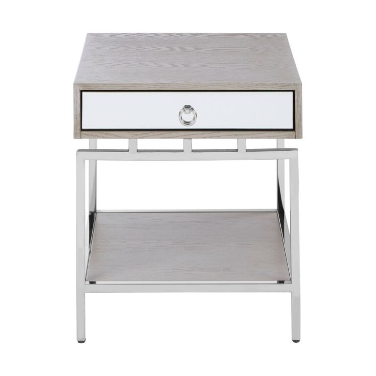 Regents Townhouse Silver Bedside Table