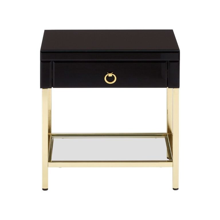 Regents Townhouse Gold Finish Side Table