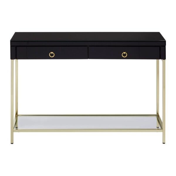 Regents Townhouse Gold Finish Console Table