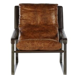 Albemarle Light Brown Leather Lounge Chair