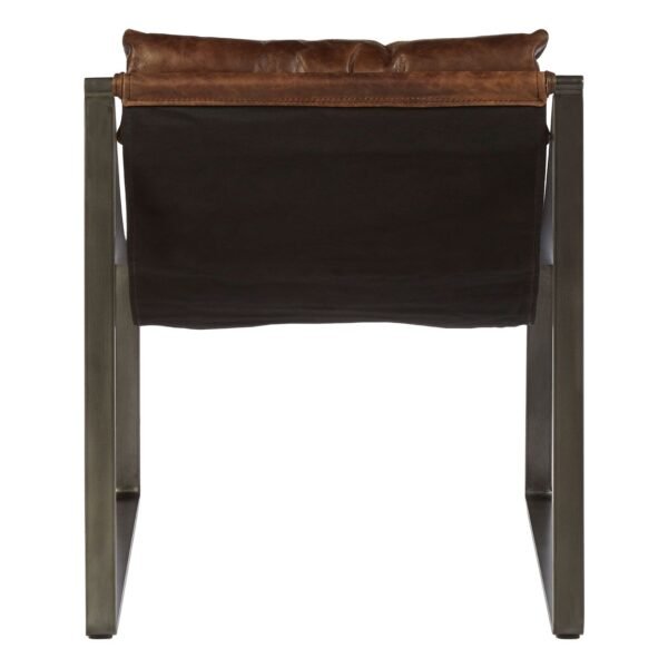 Albermarle Brown Leather Chair - Image 4