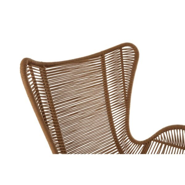 Khart Latte Rope Lounge Chair And Footstool - Image 7