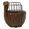 Albemarle Brown Leather Swivel Chair - Image 3