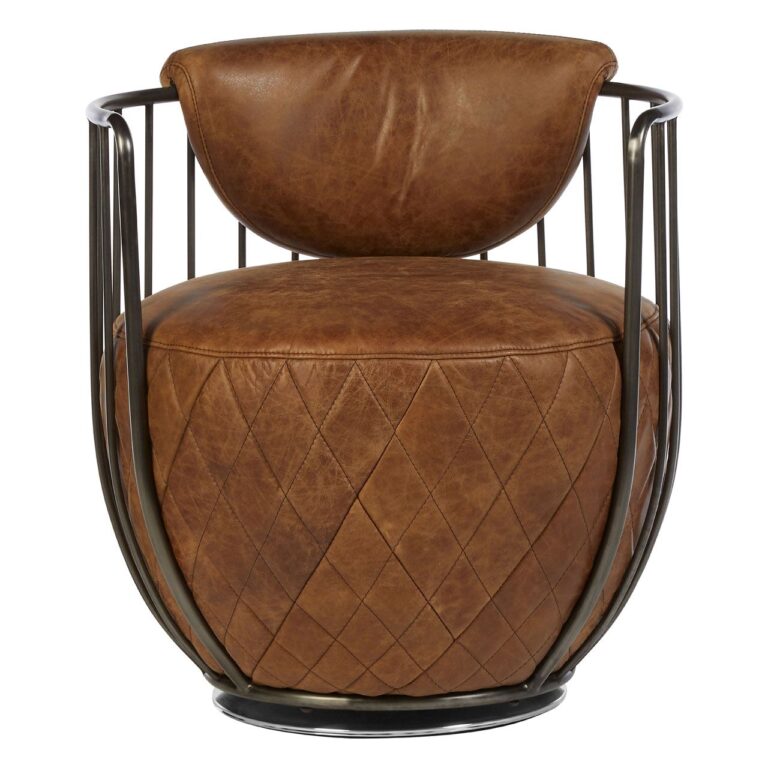 Albermarle Light Brown Leather Chair