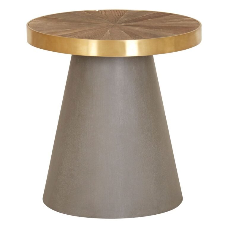 Bosh End Table With Grey Base