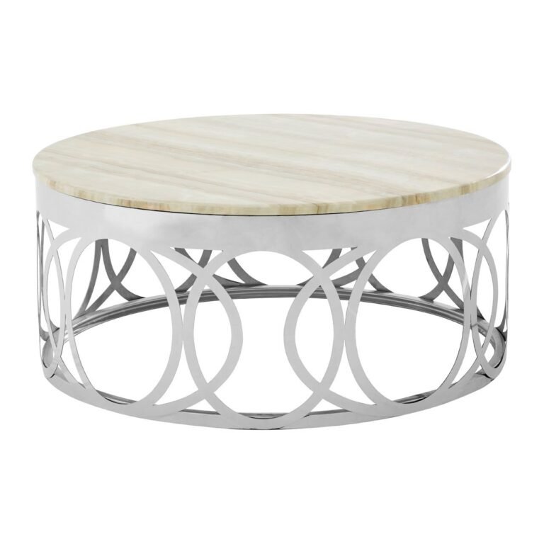 Farai White Marble Coffee Table
