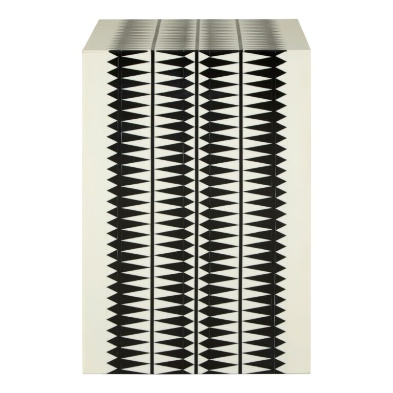 Borough Black / White Stool