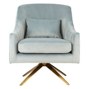 Langley Blue Velvet Chair