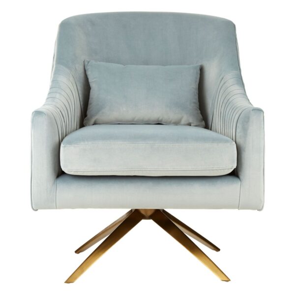 Langley Blue Velvet Chair