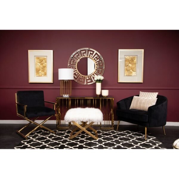 Langley Black Velvet Chair - Image 5