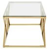 Alia Gold Finish Coffee Table - Image 3