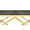Alia Gold Finish Coffee Table - Image 6