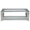 Alia Silver Linear Design Coffee Table