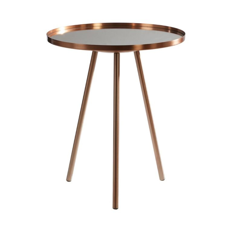 Lorel Copper Finish Side Table