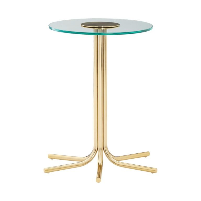 Riley Side Table With Glass Top