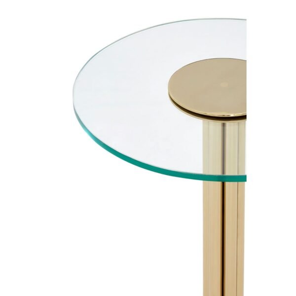Riley Side Table With Glass Top - Image 5