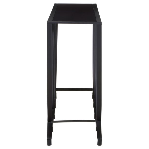 Mossley Console Table With Black Glass Top - Image 3