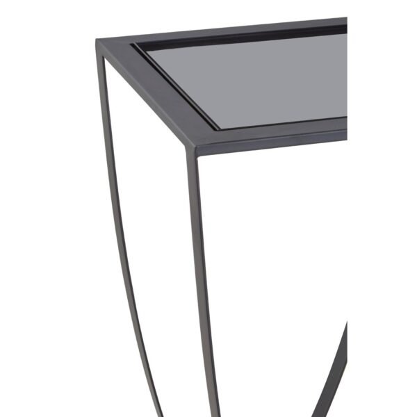 Mossley Side Table With Grey Glass Top - Image 5