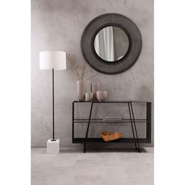 Mossley Console Table With Grey Glass Top - Image 5